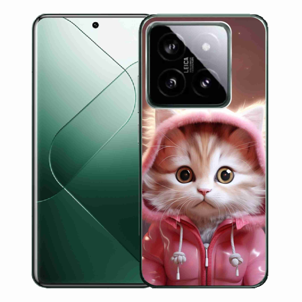 Gél borító mmCase a Xiaomi 14 Pro-hoz - aranyos cica 3