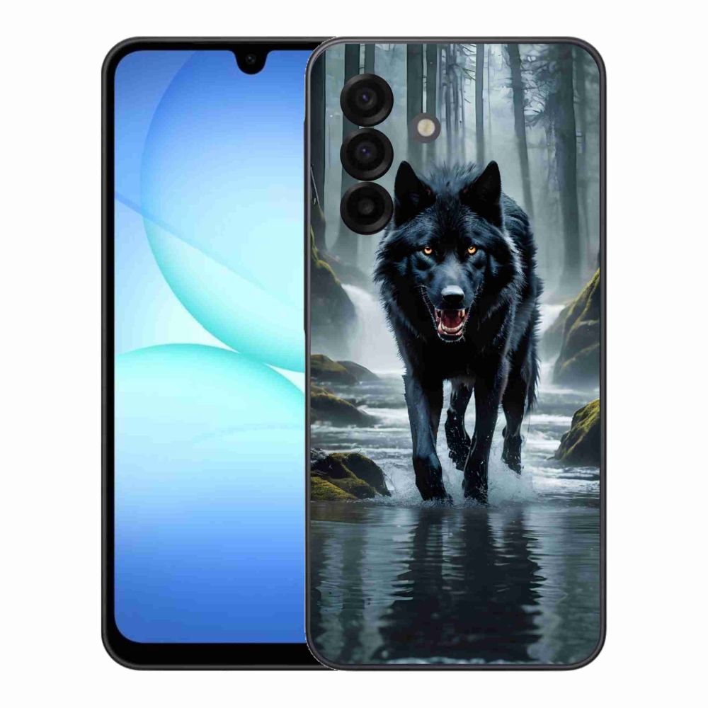 Gél védőhuzat mmCase Samsung Galaxy A17 4G/5G - fekete farkas