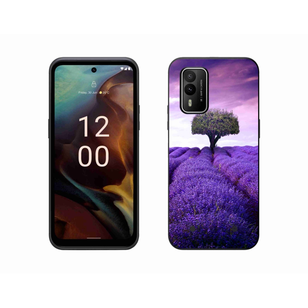 Zselés borítás mmCase a Nokia XR21 készülékhez - levendula rét