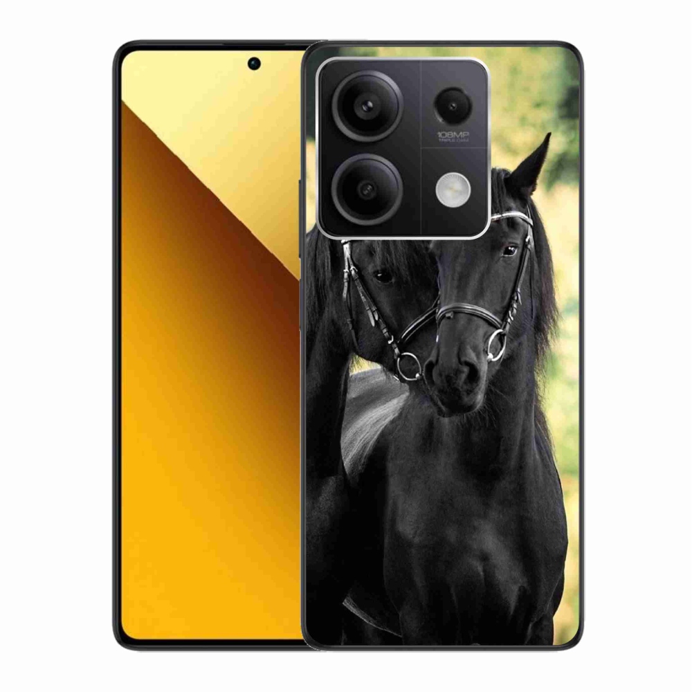 Gél borítás mmCase a Xiaomi Redmi Note 13 5G-hez - két fekete ló