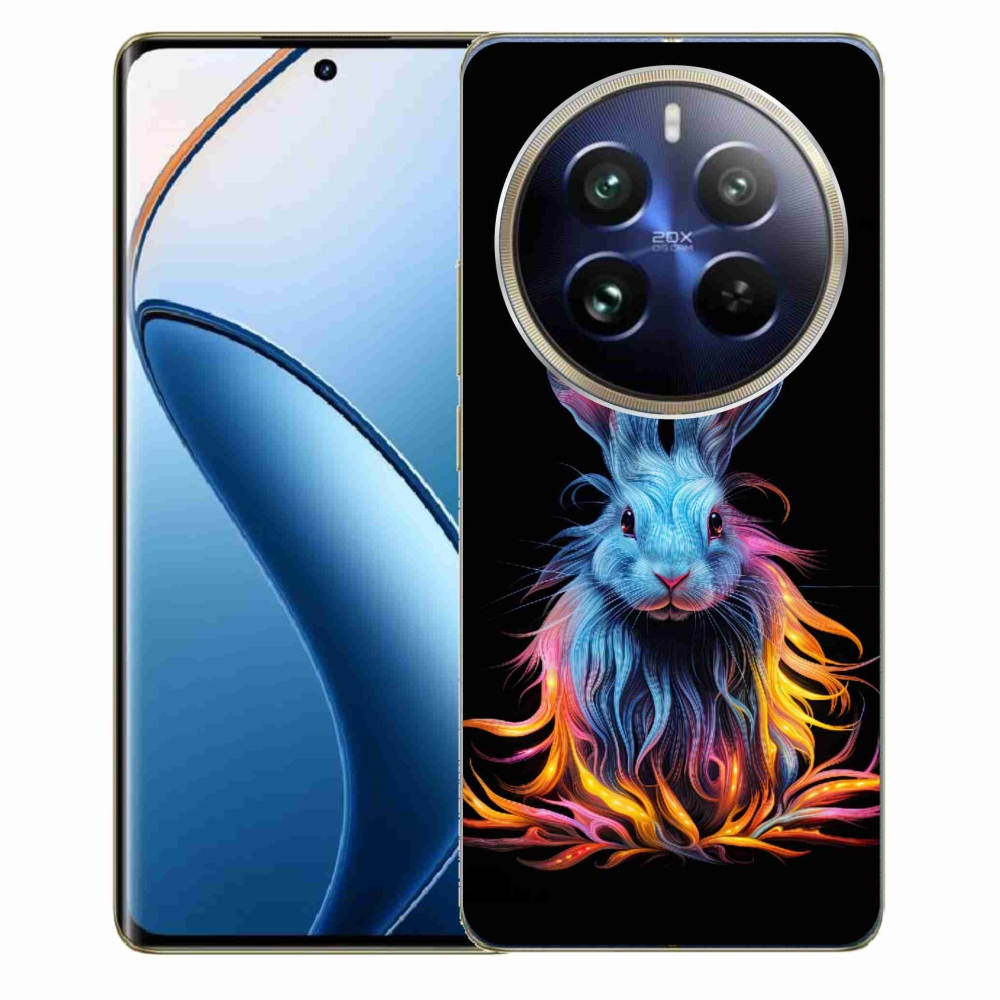 Gél borítás mmCase a Realme 12 Pro 5G/12 Pro+ 5G számára - absztrakt nyúl