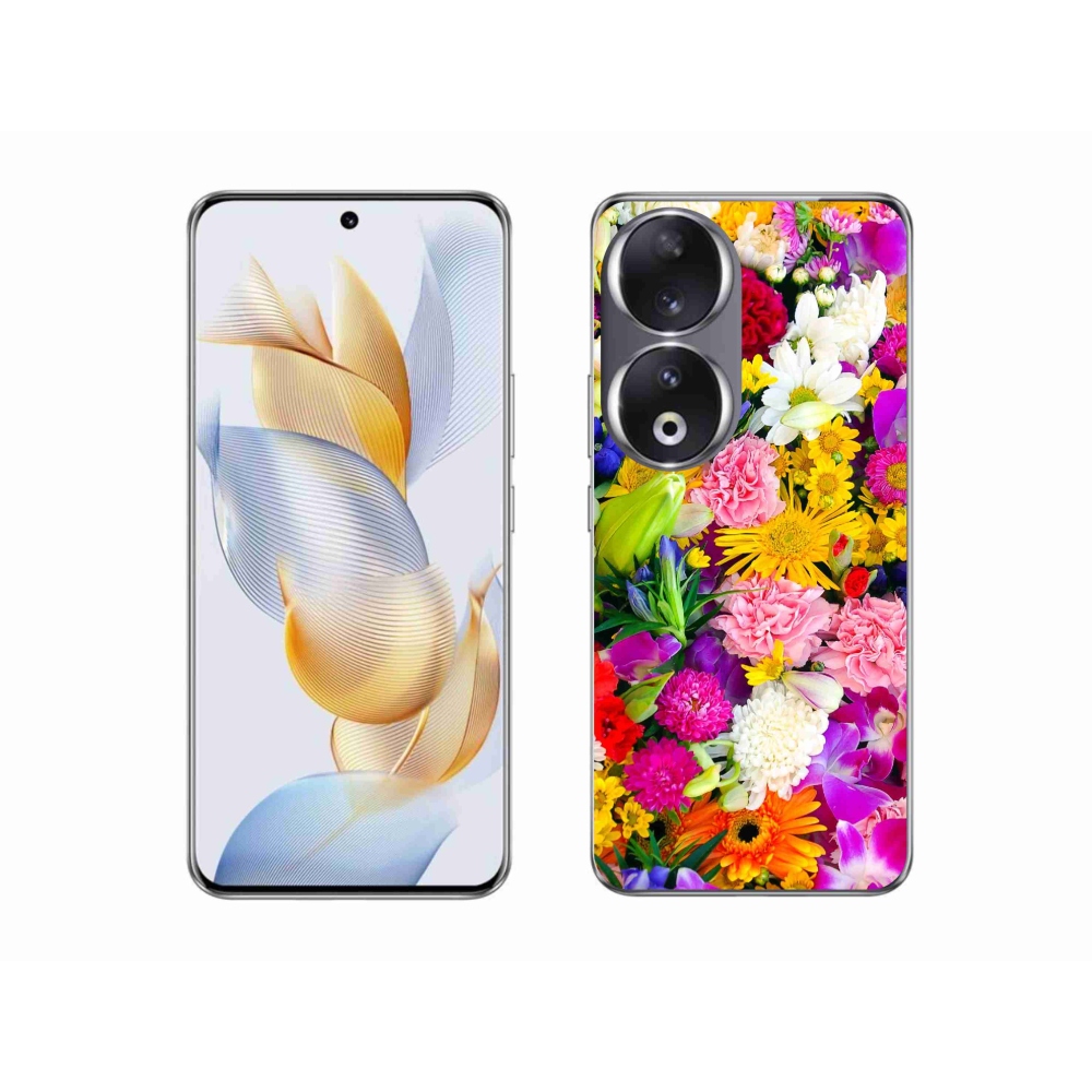 Zselés borítás mmCase a Honor 90-hez - virágok 12