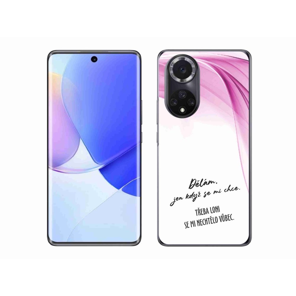 Gél borító mmCase a Huawei Nova 9-hez - vicces szöveg 12 fehér háttérrel