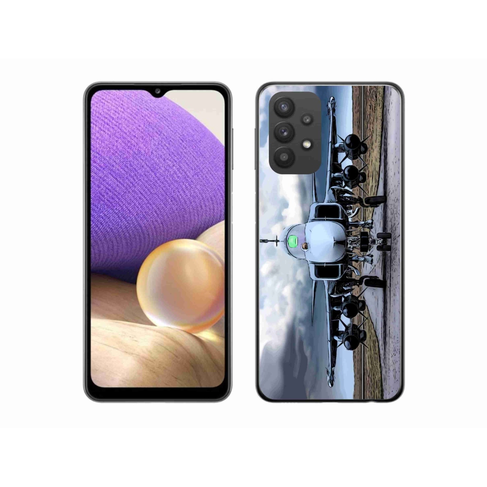 Gél borítás mmCase Samsung Galaxy A32 5G - katonai repülőgépekhez