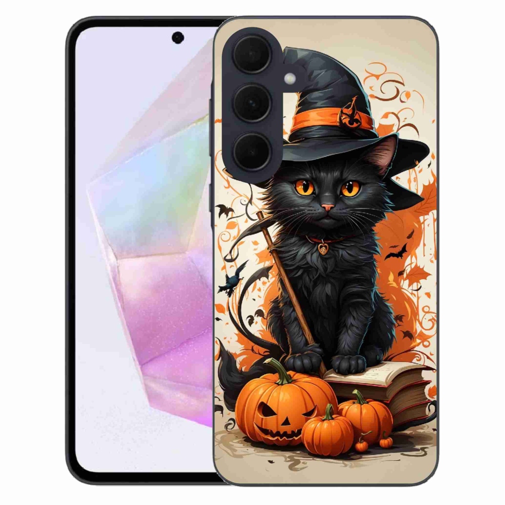 Zselés borítás mmCase Samsung Galaxy A35 5G - macskavarázslóhoz