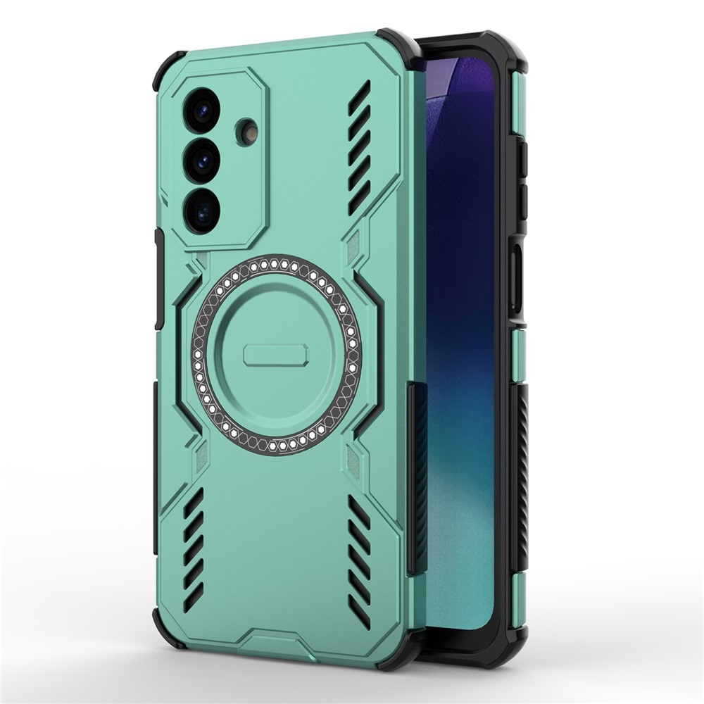 Üreges, tartós védőburkolat MagSafe-val a Samsung Galaxy A17 4G/5G készülékre - zöld színű