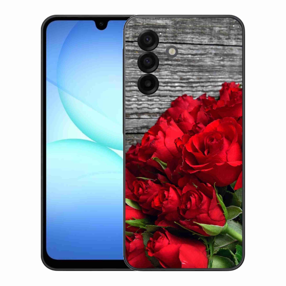 Gél borítás mmCase Samsung Galaxy A17 4G/5G - piros rózsa