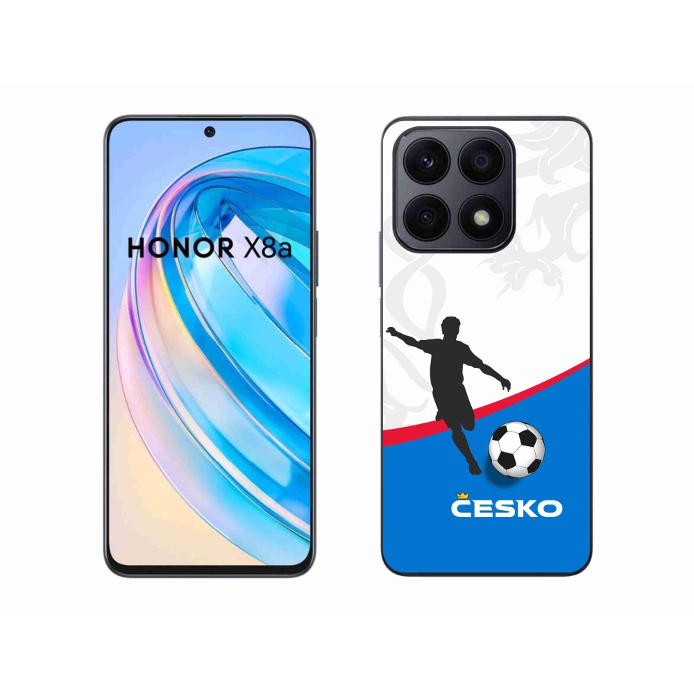 Gél borítás mmCase a Honor X8a számára - futball Csehország 1