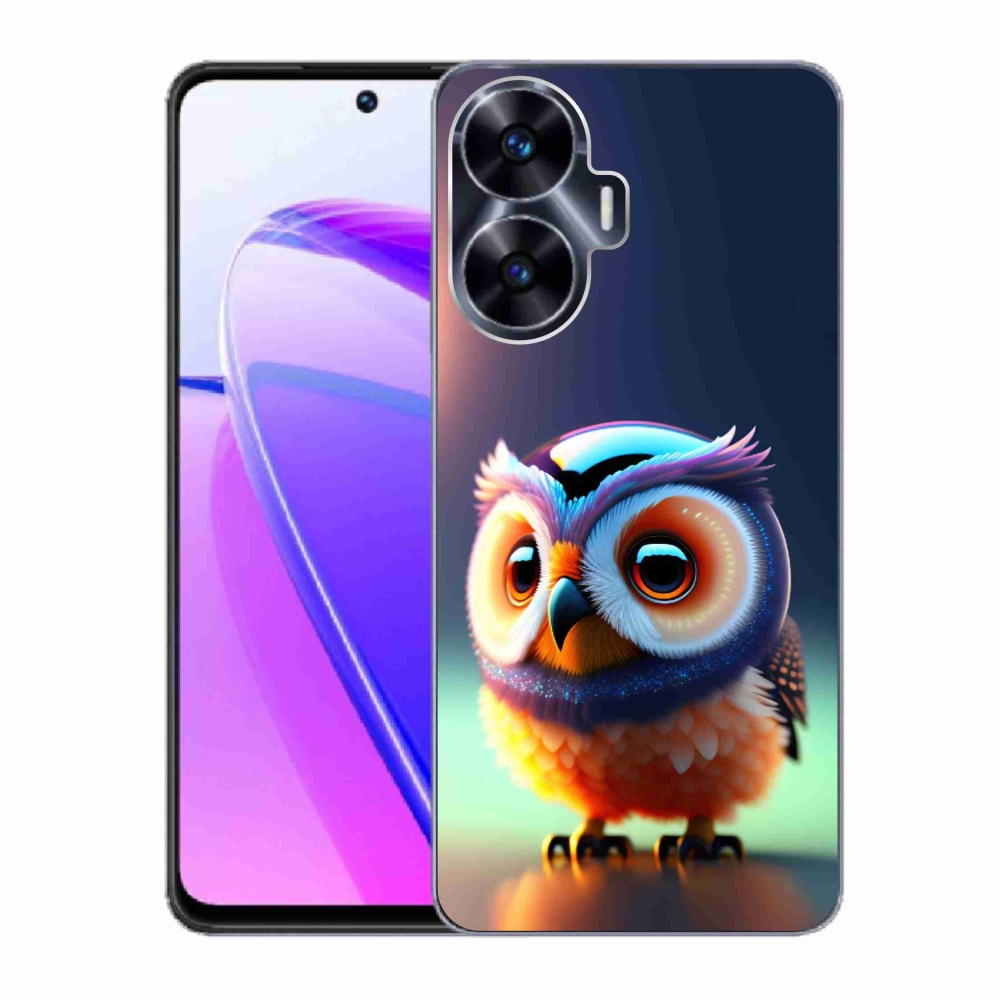 Zselés borítás mmCase a Realme C55 készülékhez - bagoly