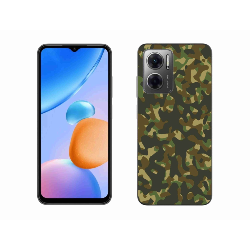 Gél borítás mmCase a Xiaomi Redmi 10 5G-hez - álcázó minta 1