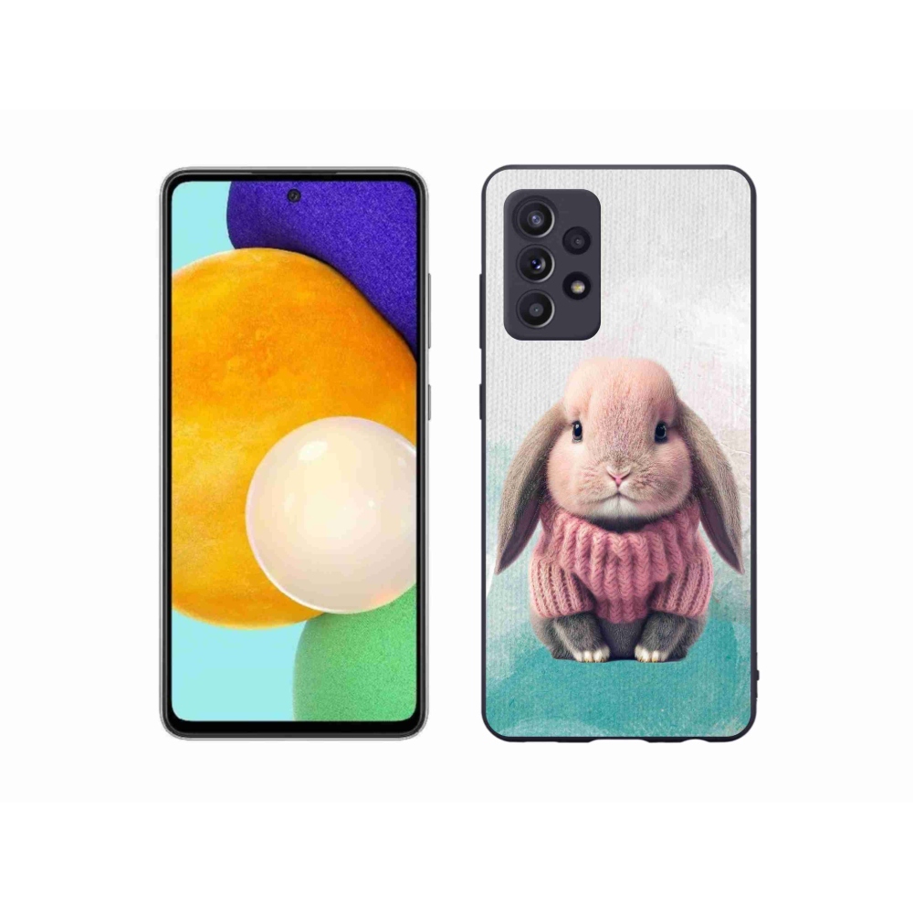 Zselés borítás mmCase Samsung Galaxy A52s 5G - nyúl pulóverben
