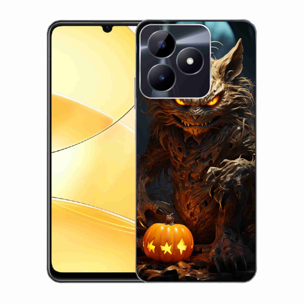 Zselés borítás mmCase a Realme C51/C53 készülékhez - Halloween szörnyeteg