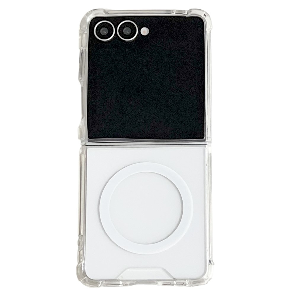 Átlátszó akril tok MagSafe-val a Samsung Galaxy Z Flip7 5G készülékhez - átlátszó