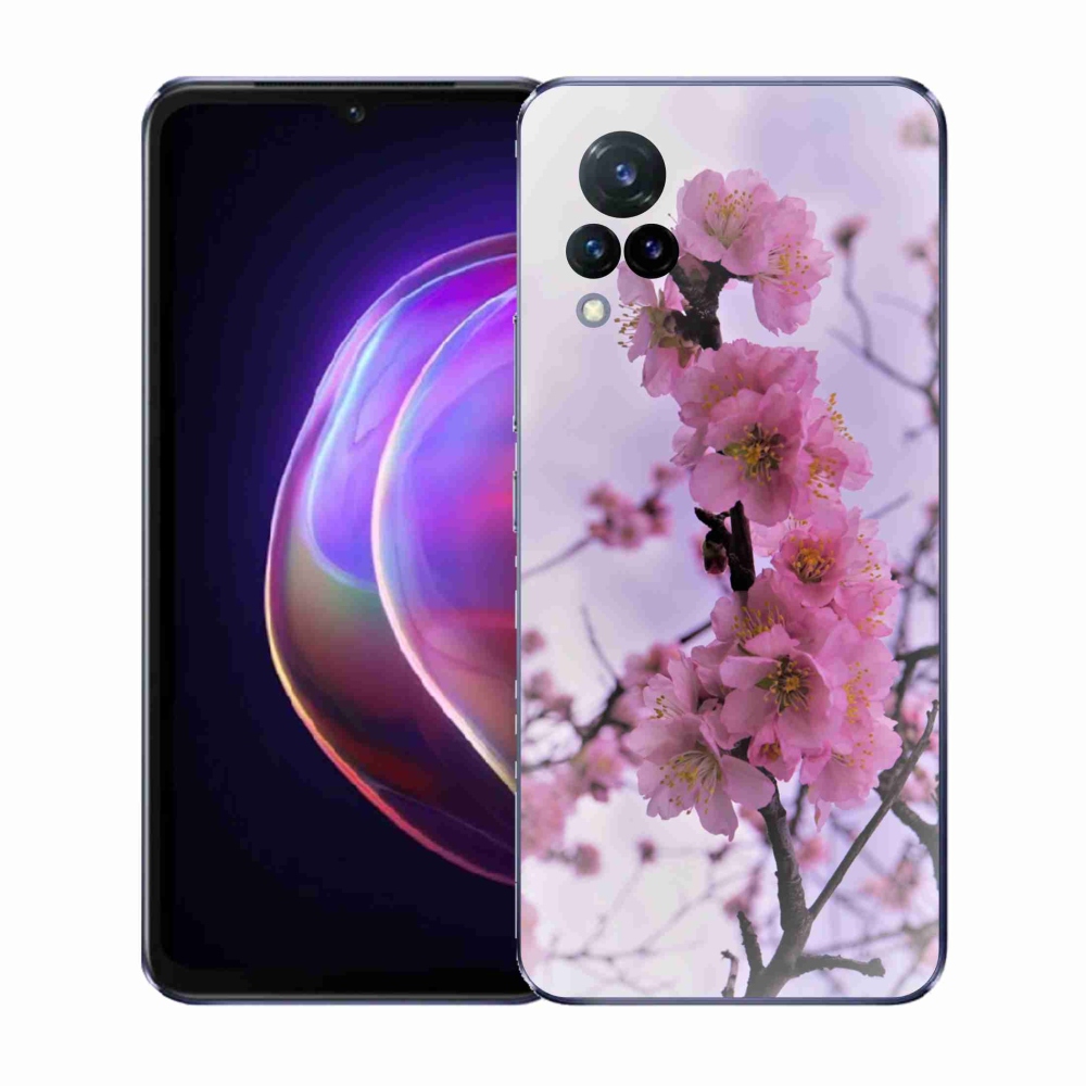 Gél borító mmCase a Vivo V21 4G/5G készülékhez - virágok 7