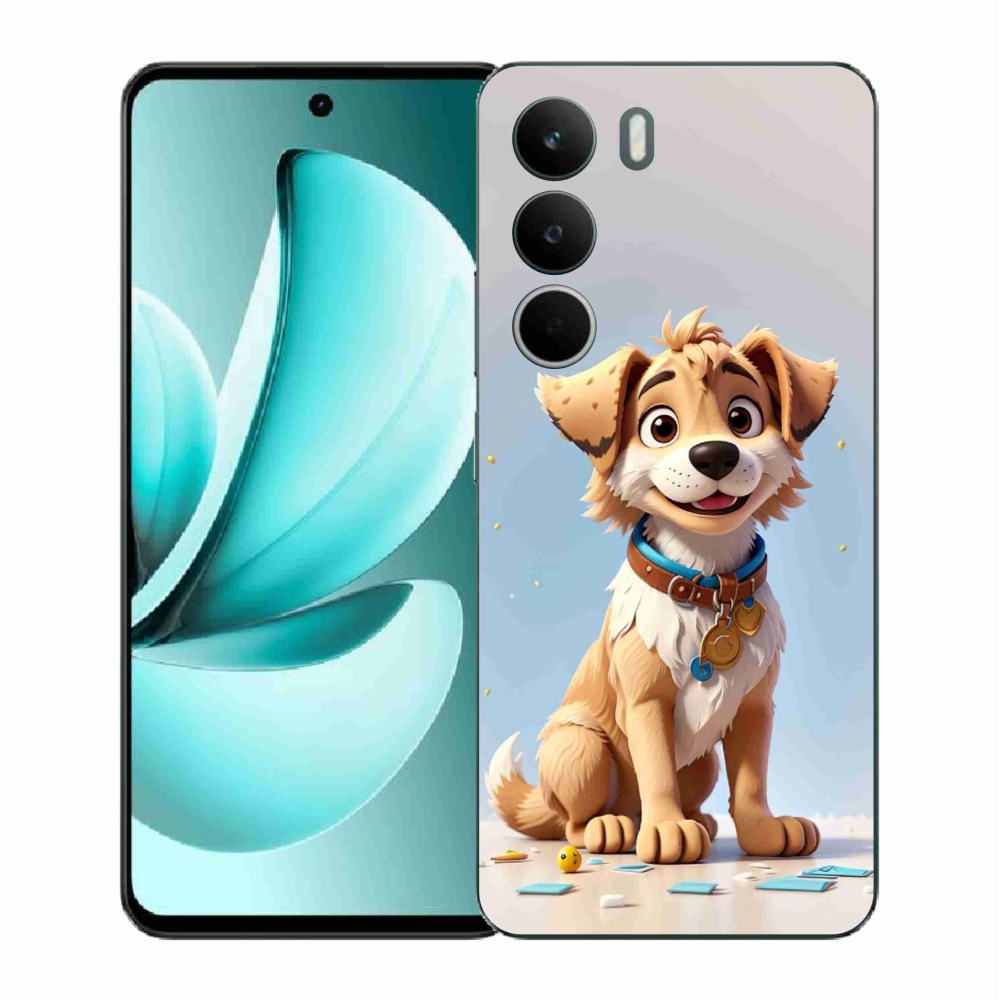 Gél borító mmCase a Realme C71 készülékhez - rajzfilm kiskutya