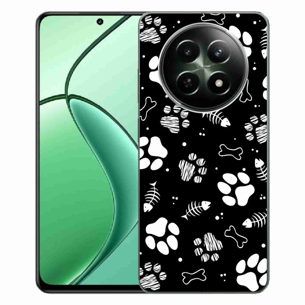 Gél borítás mmCase a Realme 12 5G/12x 5G készülékhez - kutyamancsok