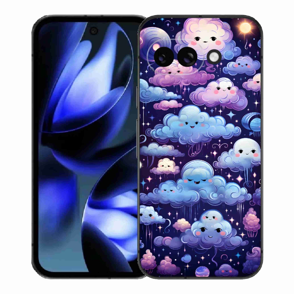 Gél borítás mmCase a Google Pixel 9a számára - felhők