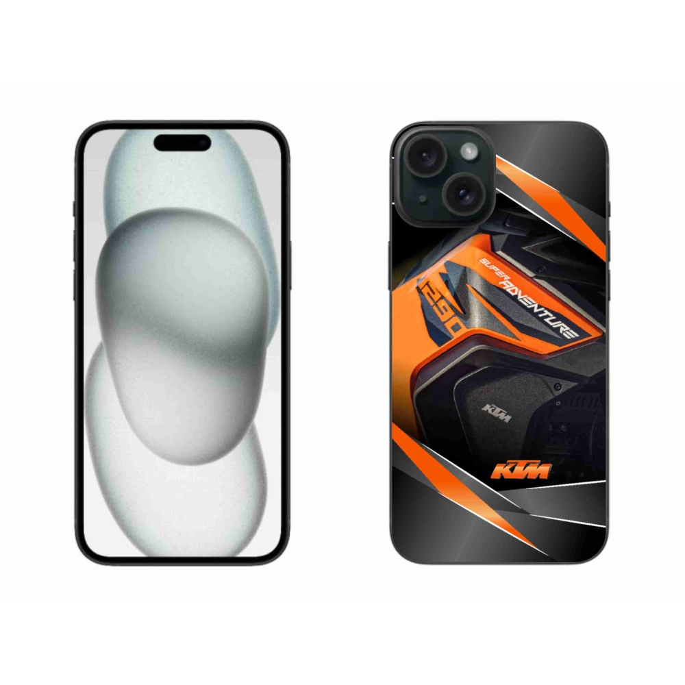 Zselés borítás mmCase iPhone 15 Plus készülékhez - motoros ktm