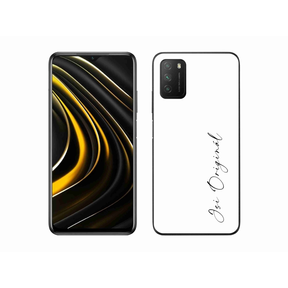 Gél borító mmCase a Xiaomi Poco M3-hoz - te vagy az eredeti fehér háttér