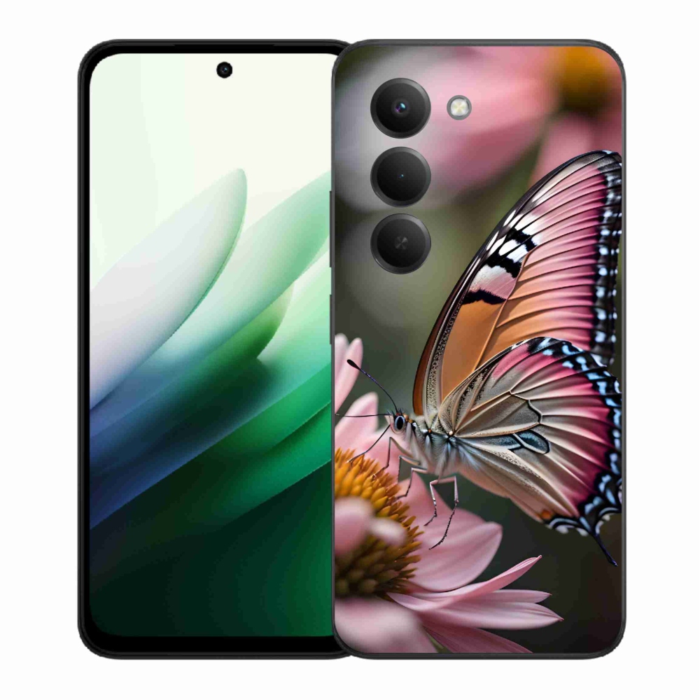 Gél borítás mmCase a Xiaomi Redmi 15 5G-hez - színes pillangó