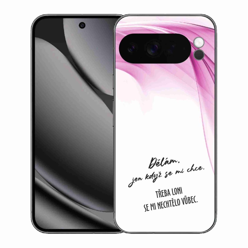 Gél borítás mmCase a Google Pixel 10 Pro XL-hez - vicces szöveg 12 fehér háttérrel