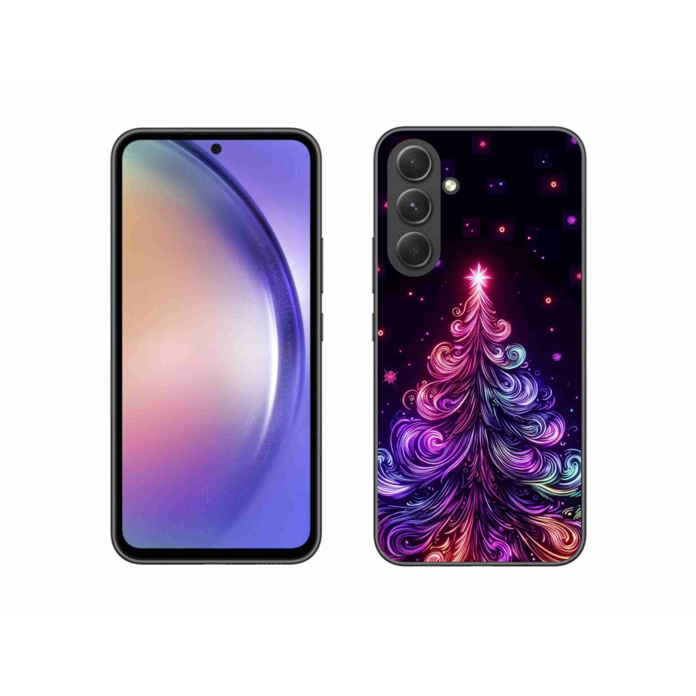Gél borítás mmCase Samsung Galaxy A54 5G - neon karácsonyfa 1