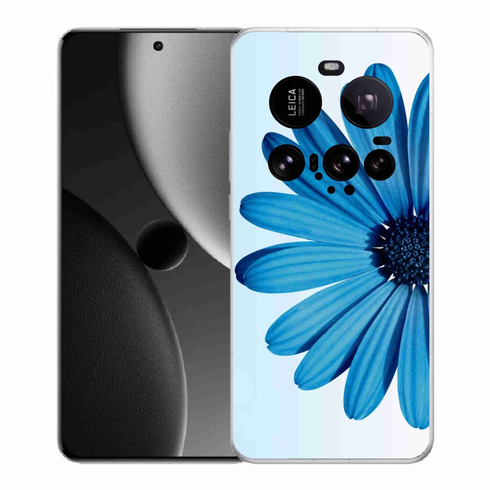 Zselés borítás mmCase a Xiaomi 15 Ultra készülékhez - kék margaréta