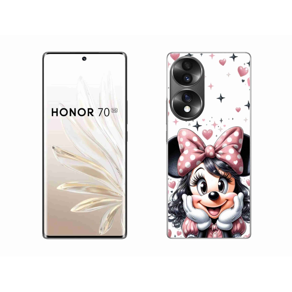 Zselés borítás mmCase a Honor 70 készülékhez - minnie