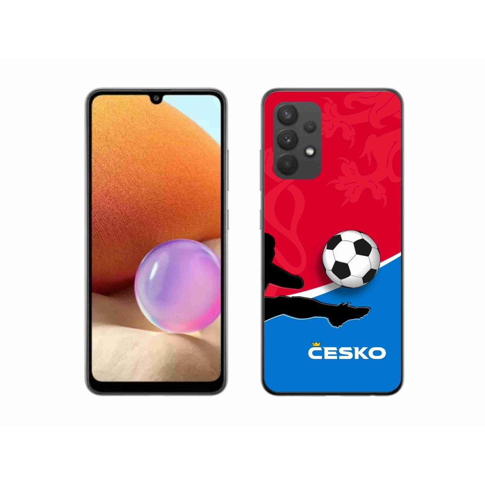 Gél borítás mmCase Samsung Galaxy A32 4G - futball Csehország 2