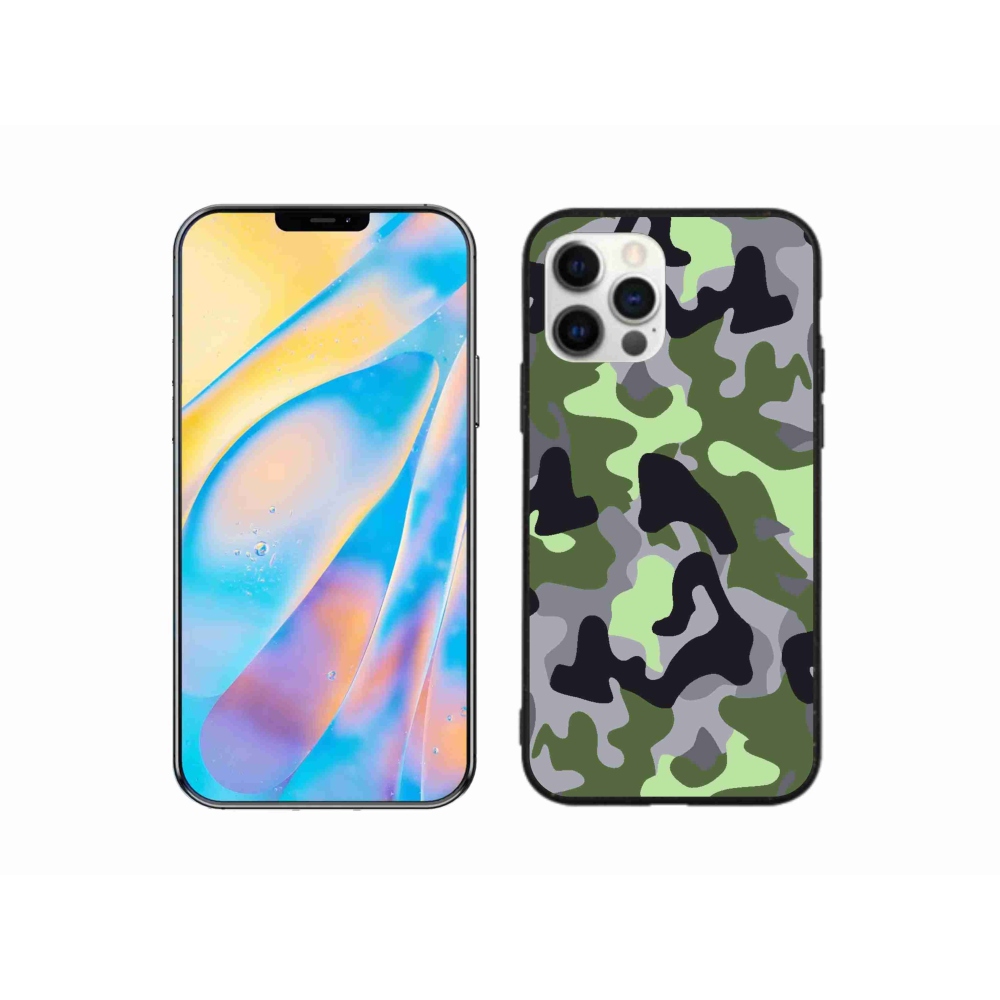 Zselés borítás mmCase iPhone 12 Pro készülékhez - álcázó minta 7