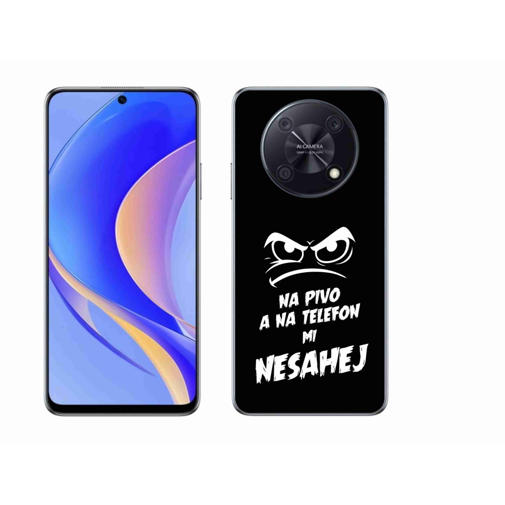 Gél borító mmCase a Huawei Nova Y90 készülékhez - sör motívum 2 fekete háttérrel