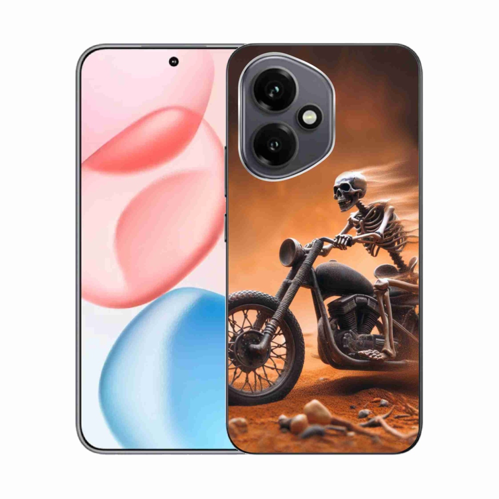 Gél borítás mmCase a Honor 400-hoz - csontváz egy motorkerékpáron