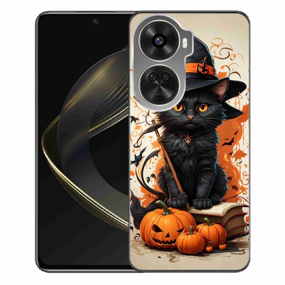 Zselés borítás mmCase a Huawei Nova 12 SE számára - cat wizard