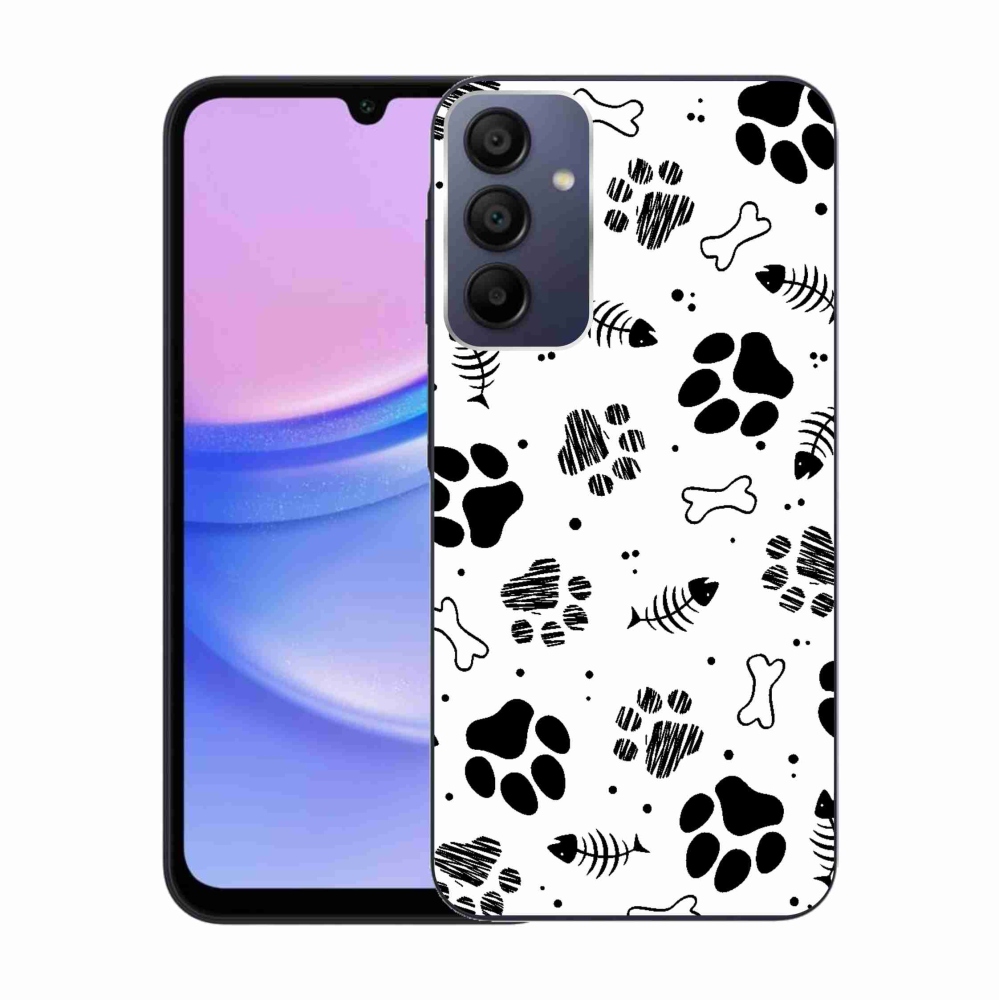 Gél borítás mmCase Samsung Galaxy A15 4G/5G - kutyamancsok 1