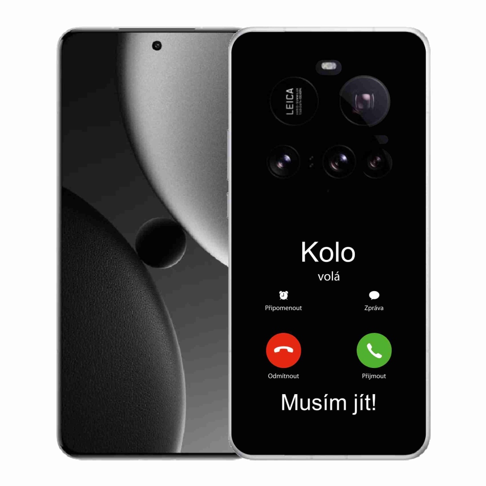 Gél borító mmCase a Xiaomi 15 Ultra - kerek hívások fekete háttérrel