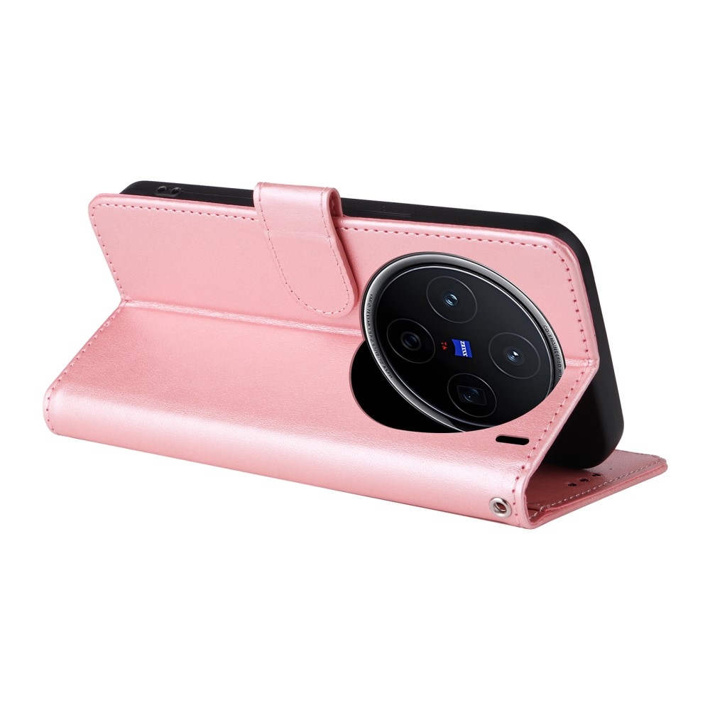 Virágos könyv tok a Vivo X200 5G-hez - rózsaszín