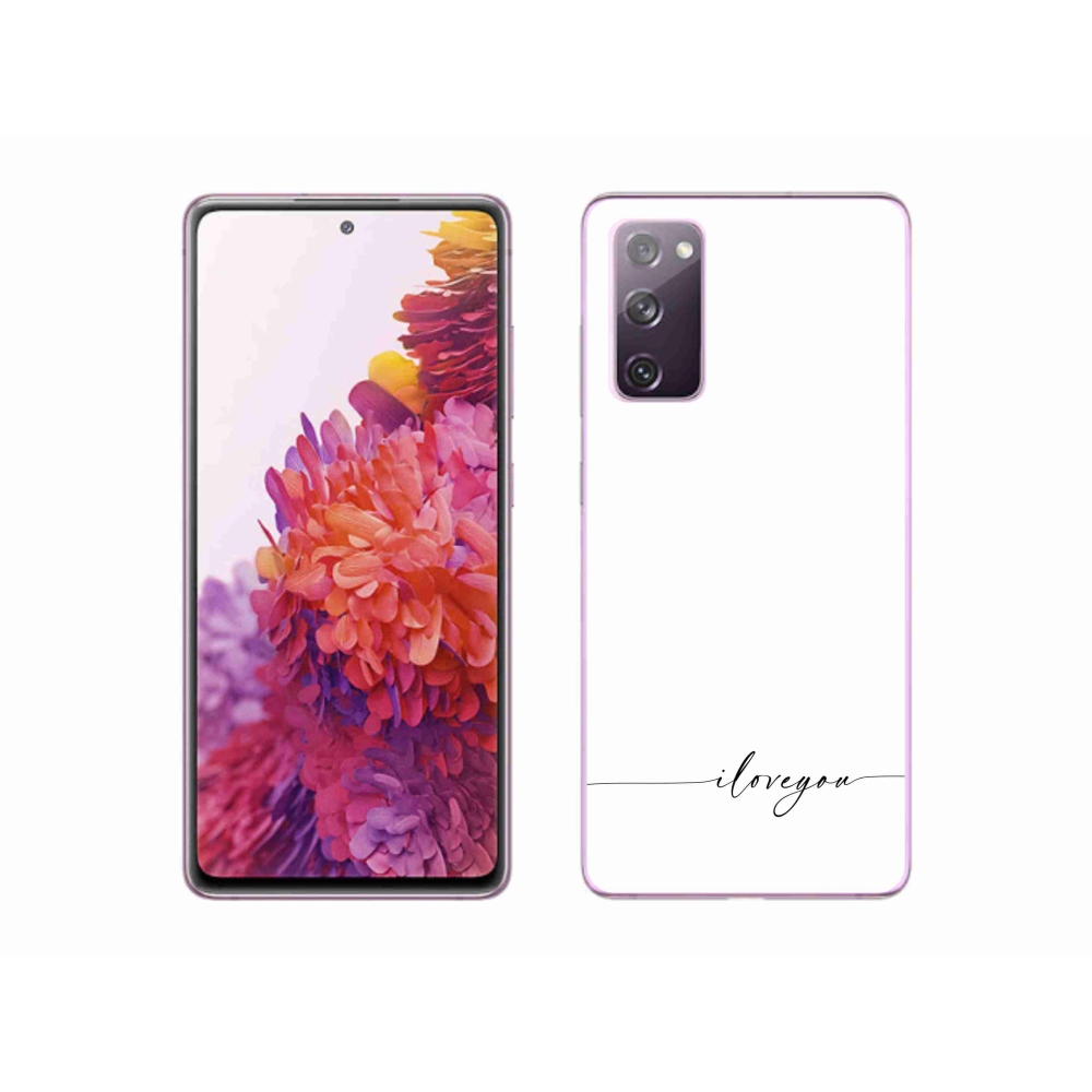 Gél borítás mmCase Samsung Galaxy S20 FE - I love you fehér háttérrel
