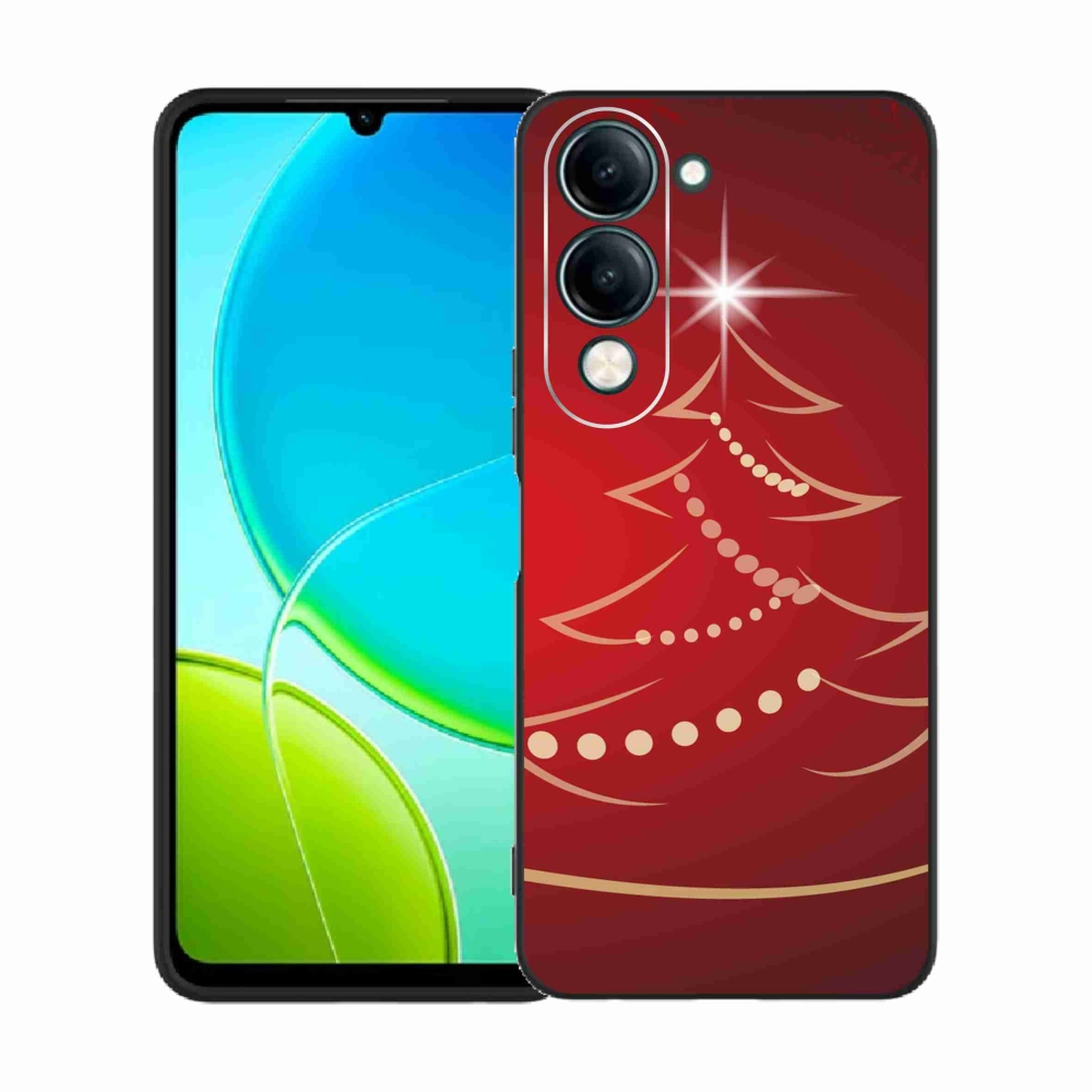 Gél borító mmCase a Vivo Y29s 5G-hez - karácsonyfa karikatúra