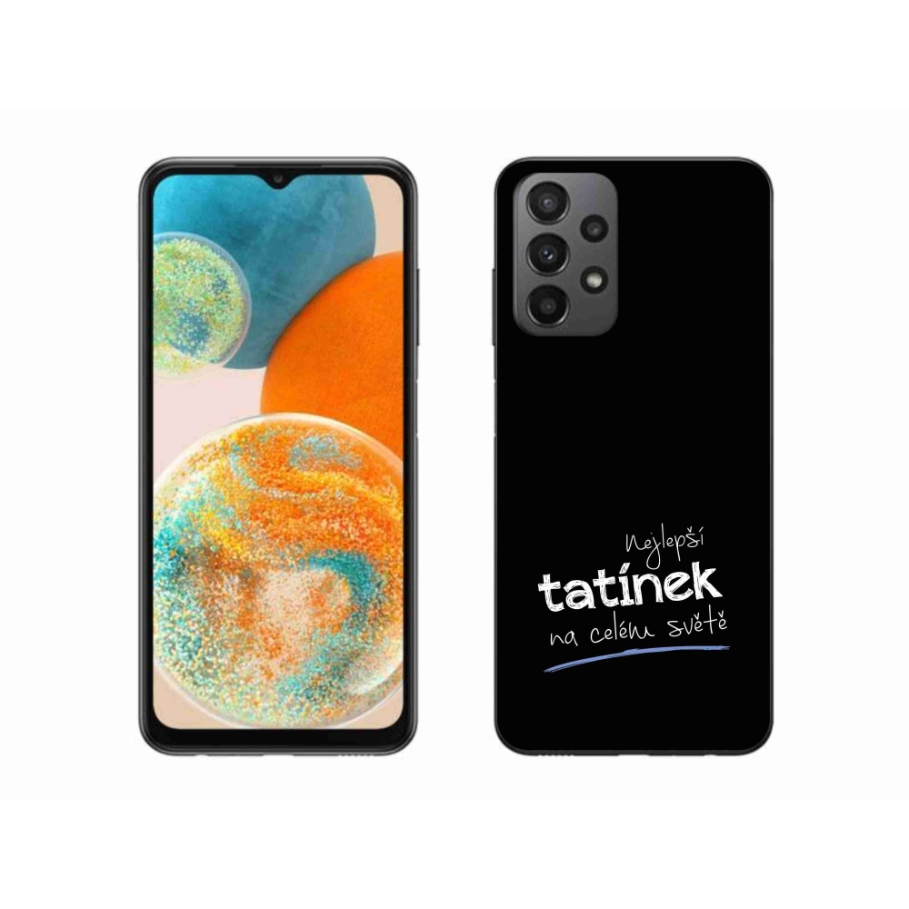 Gél borító mmCase Samsung Galaxy A23 4G/5G - legjobb apuci 4 fekete háttérrel