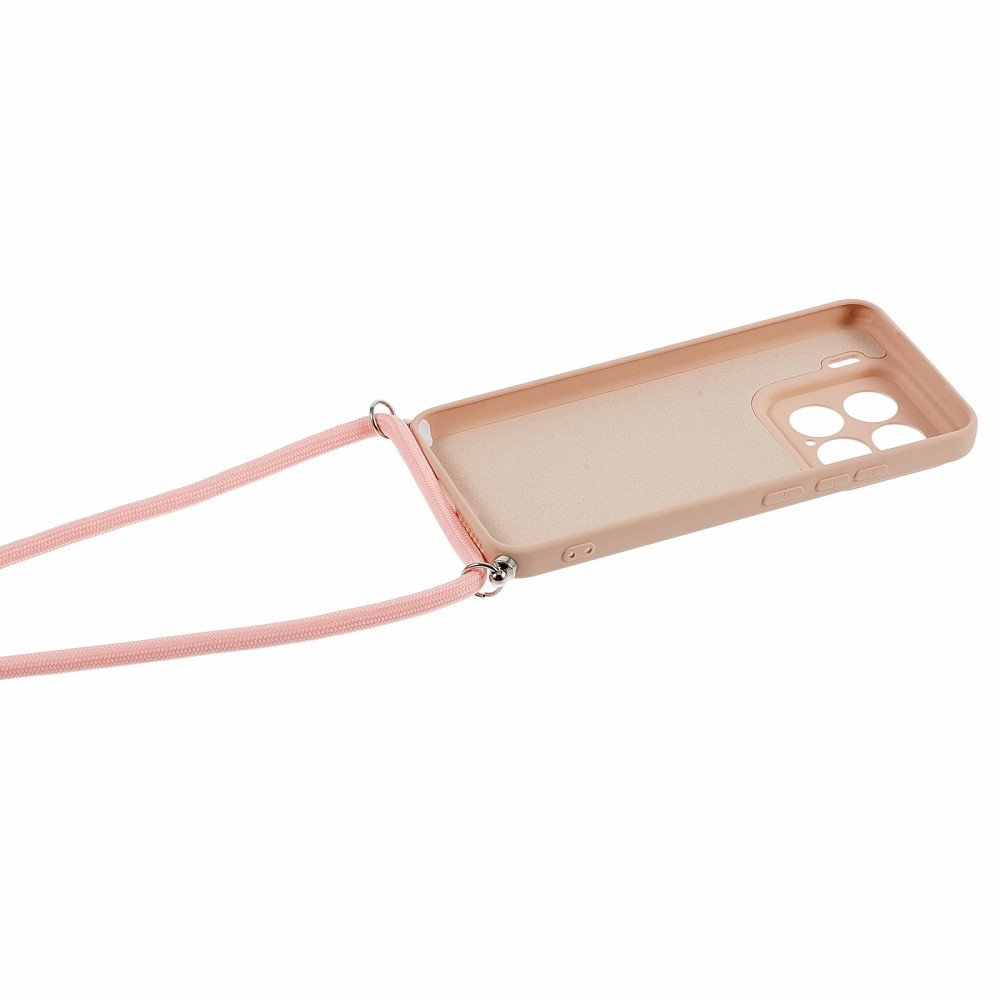 Bélelt zselés tok zsinórral Xiaomi 15 - rózsaszínű