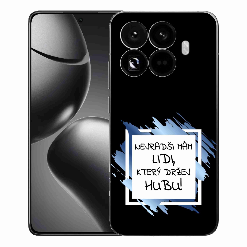 Gél borító mmCase a Xiaomi 15T Pro számára - vicces szöveg 7 fehér és fekete háttérrel