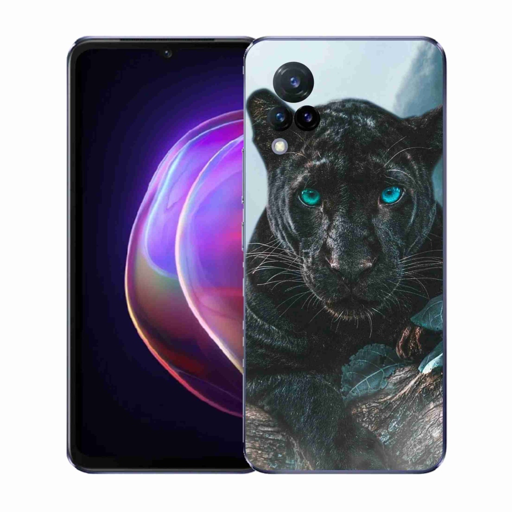 Gél borítás mmCase a Vivo V21 4G/5G készülékhez - fekete párduc