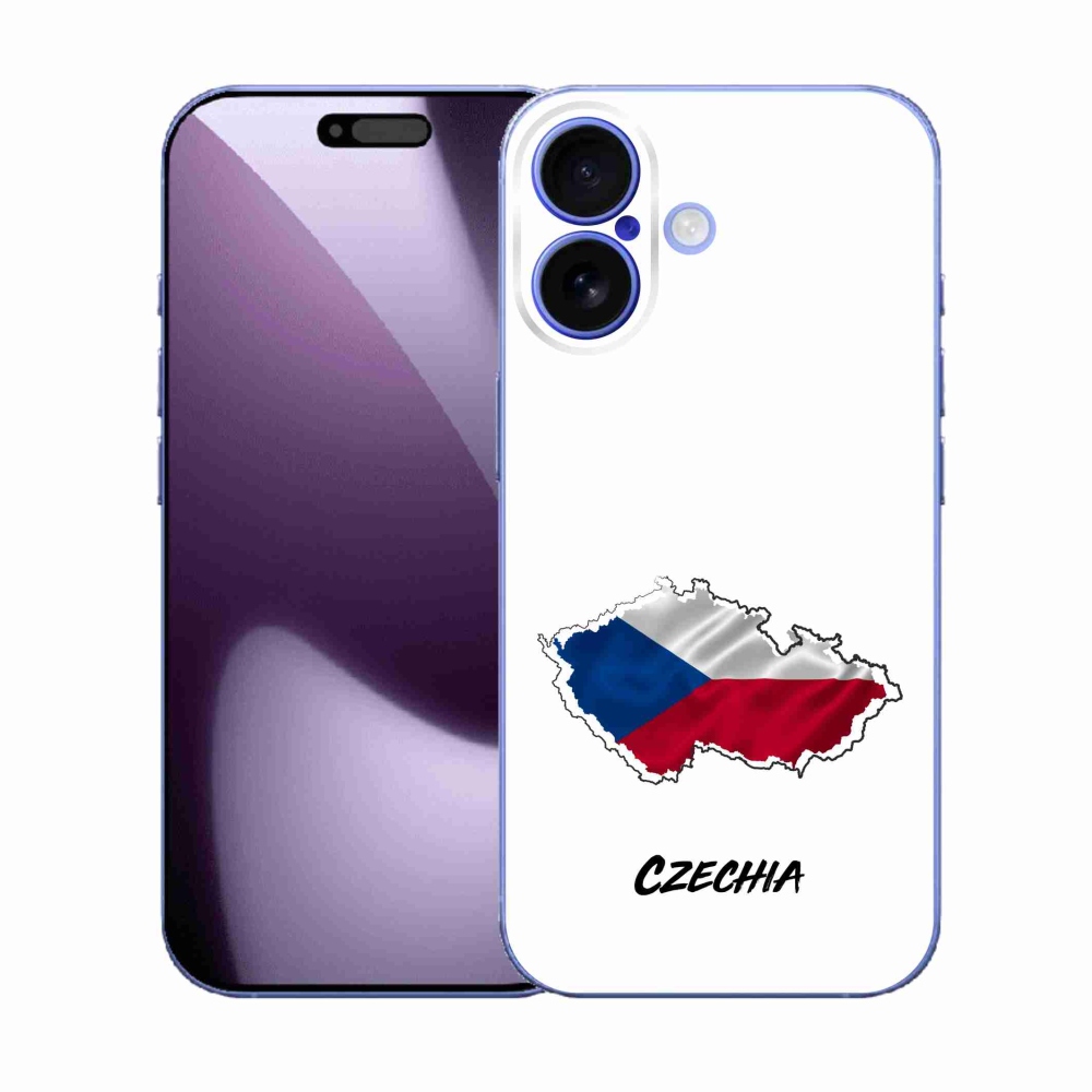 Gél borító mmCase iPhone 17 - Csehország fehér háttérrel