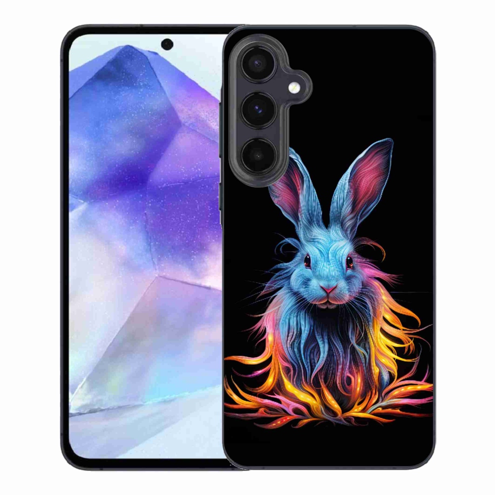 Gél borítás mmCase Samsung Galaxy A55 5G - absztrakt nyúl - Samsung Galaxy A55 5G - absztrakt nyúl