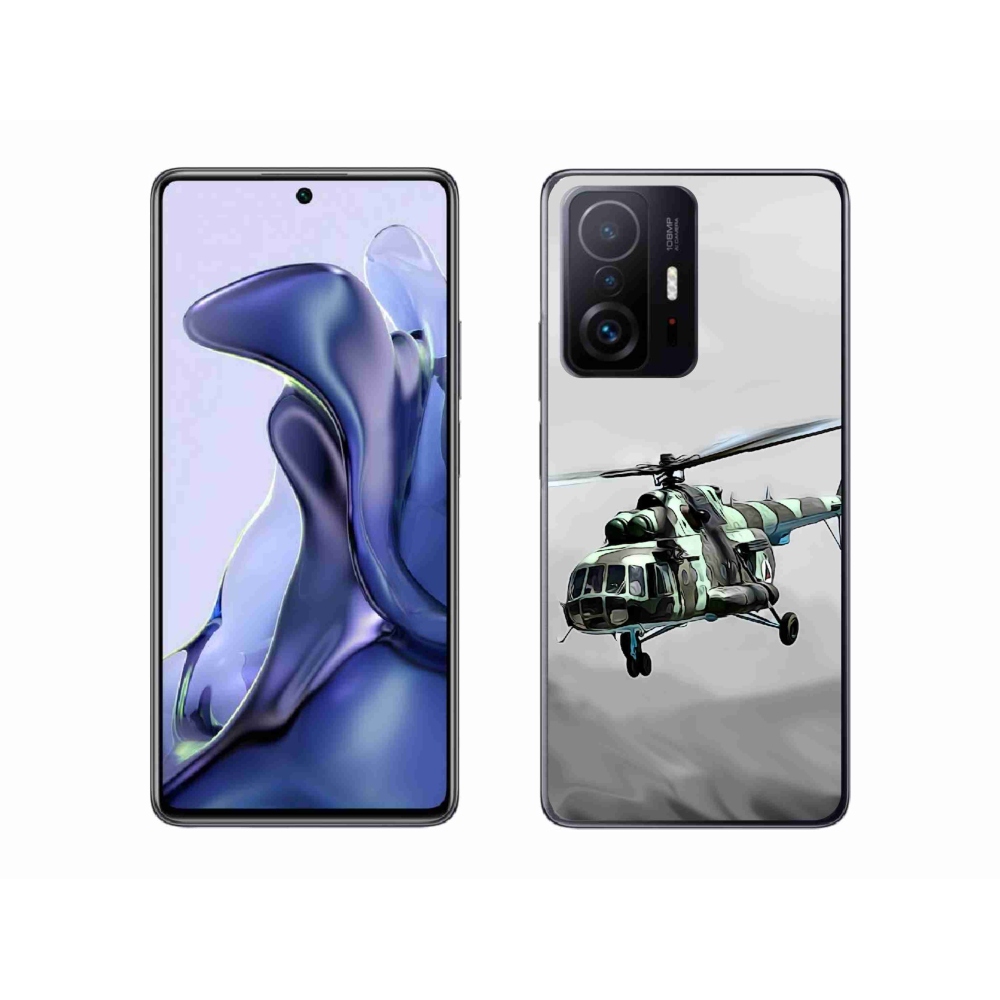 Gél borítás mmCase a Xiaomi 11T Pro számára - katonai helikopter