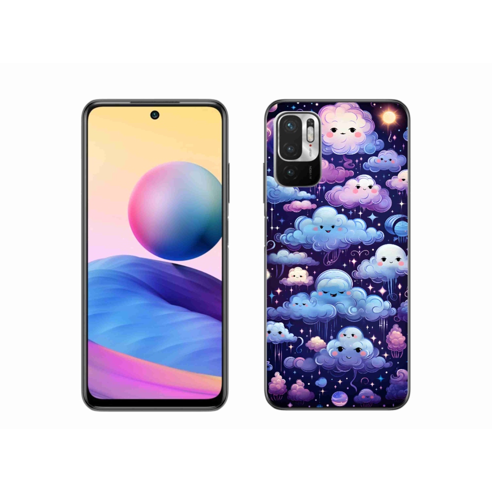 Gél borítás mmCase a Xiaomi Redmi Note 10 5G-hez - felhők