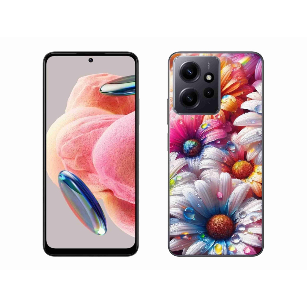 Gél borítás mmCase a Xiaomi Redmi Note 12 4G-hez - színes százszorszépek
