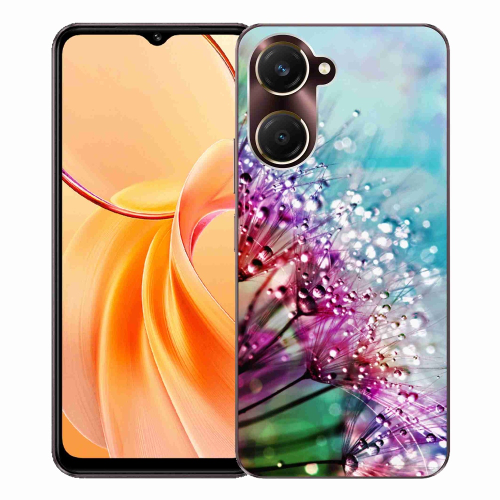 Gél borító mmCase a Vivo Y28s 5G-hez - színes virágok