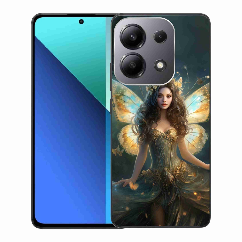Gél borító mmCase a Xiaomi Redmi Note 13-hoz - pillangó nő