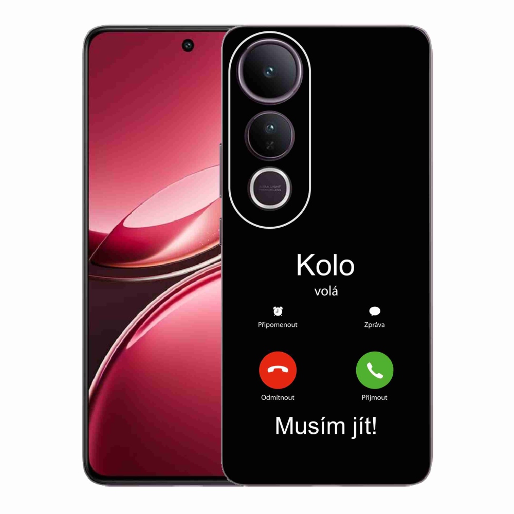 Gél borítás mmCase a Vivo V50 Lite 4G/5G készülékre - kerek hívások fekete háttérrel